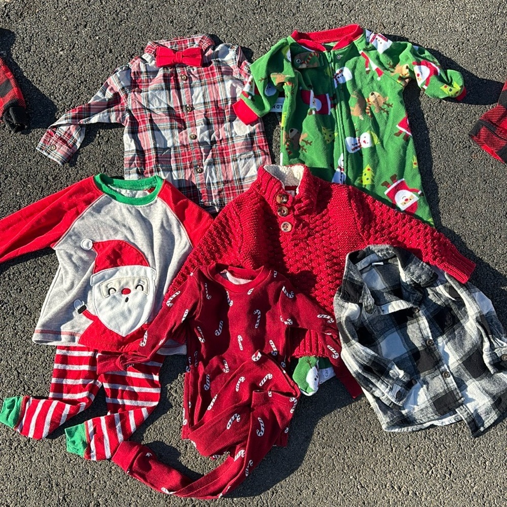 Bundle boy 12-18 months holiday Christmas festive